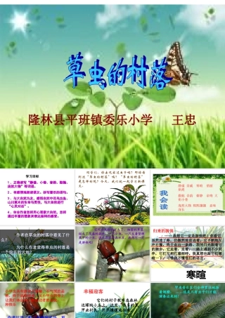 草虫村落课件