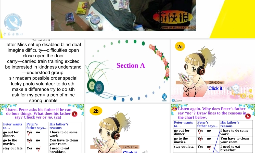 2014新版英语人教版八年级下unit3_could_you_please_clean_up_your_room