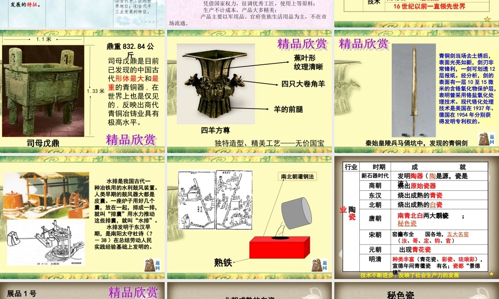必修二第2讲《古代手工业的进步》课件