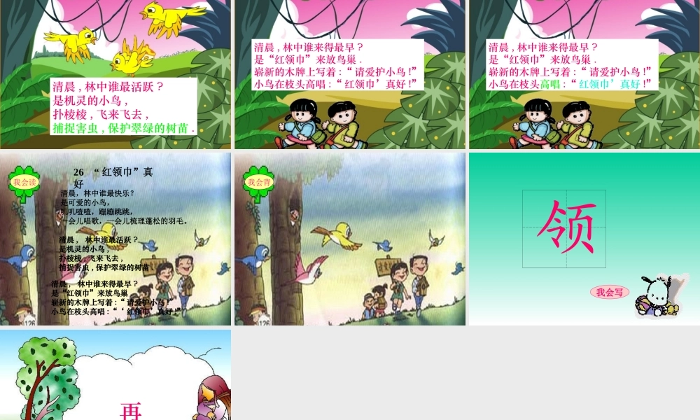 邵佳《红领巾真好》课件