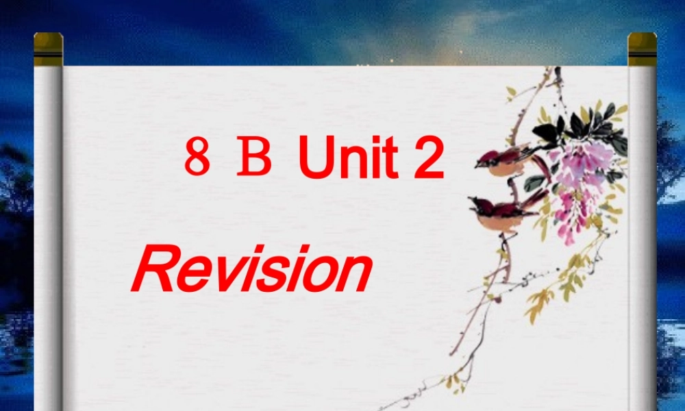 牛津版初中英语八年级下Unit2复习课件