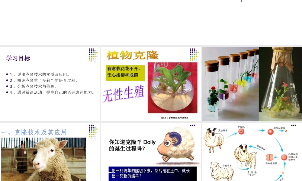 科学·技术·社会-克隆哺乳动物