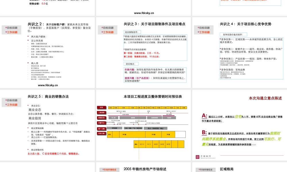 2006年锦州宝地城营销执行报告