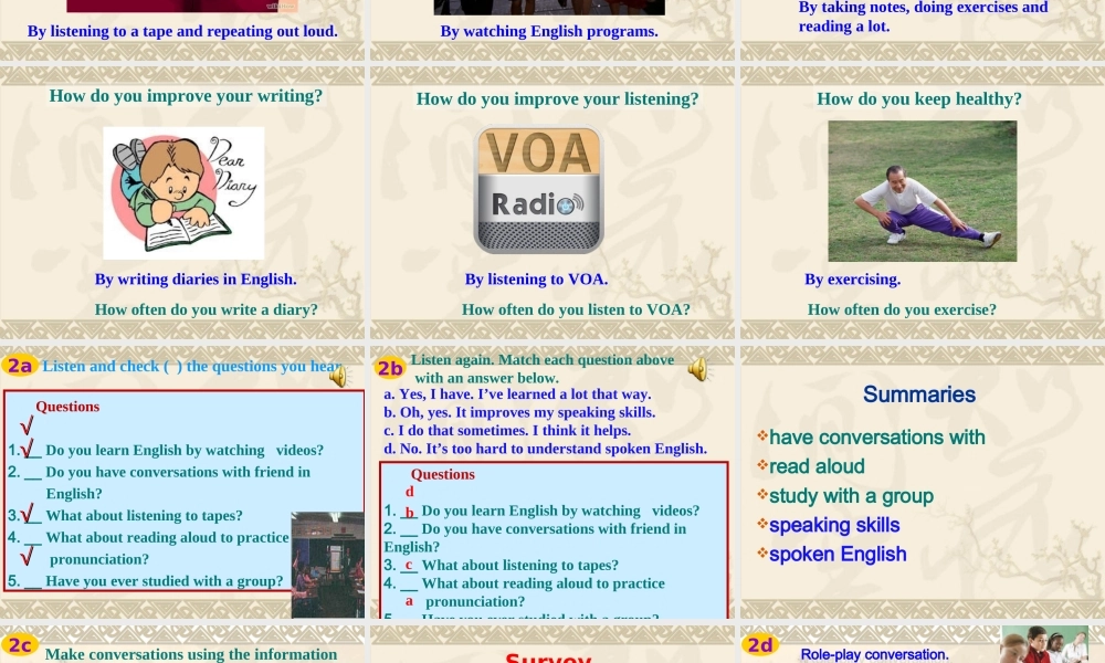 初三Unit1Section-A-(2a-–-2d)