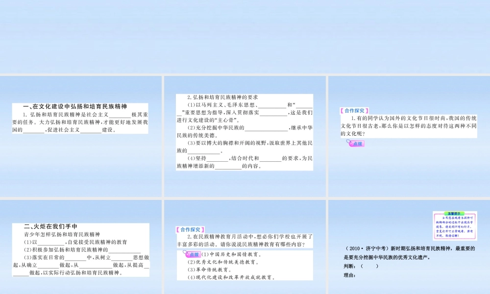 九年级政治 高擎民族将女股神的火炬课件 鲁人版 课件