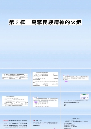 九年级政治 高擎民族将女股神的火炬课件 鲁人版 课件