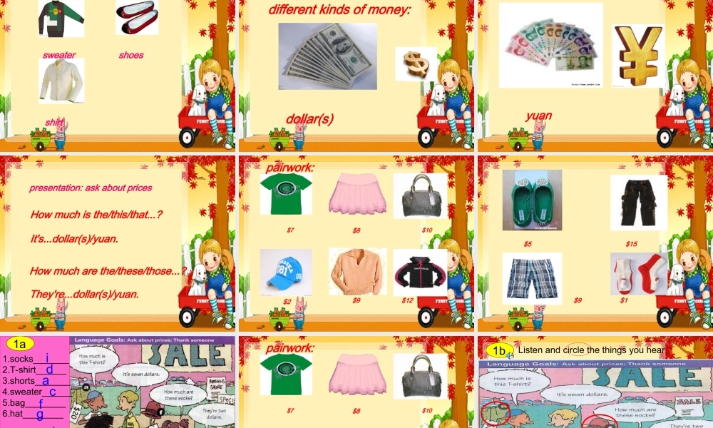 2012年最新人教版七年级上册英语unit7第一课时