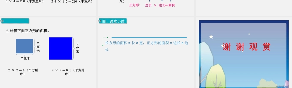 长方形的面积