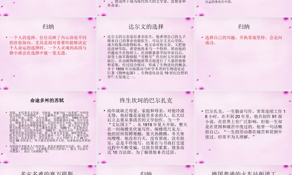 九年级语文上册 写作训练 选择课件 (新版)鄂教版 课件