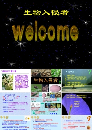 八年级语文上册第四单元第19课：(生物入侵者)课件 人教新课标版 课件