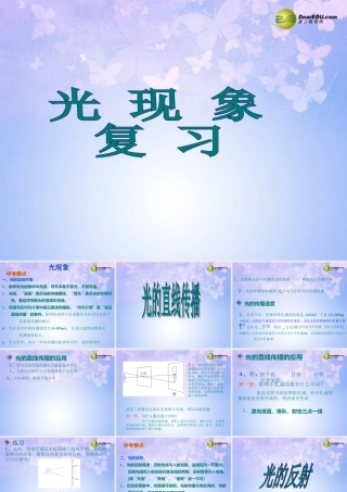八年级物理上册 光学复习课件(一) 新人教版 课件