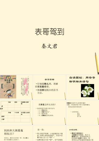 七年级语文上册 第1课(表哥驾到)课件 上海版 课件