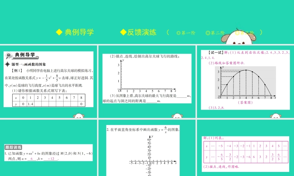八年级数学下册 第17章(函数及其图象)第2课时 函数的图象习题课件 (新版)华东师大版 课件