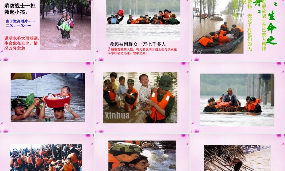 中学八年级语文上册 7 生命之舟课件 语文版 课件