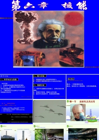 九年级科学上册 第六章第一节放射性及其应用课件 华师大版 课件