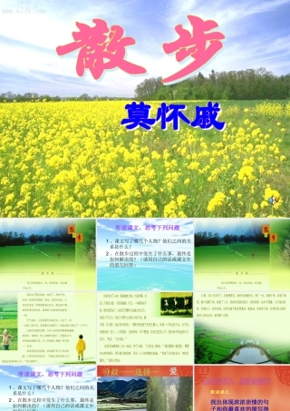 七年级语文上册(散步)课件