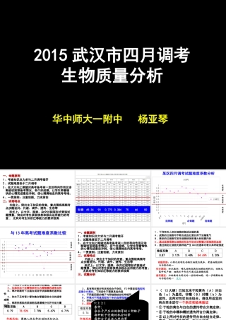 2015武汉市四月调考