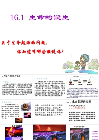 生命的诞生课件