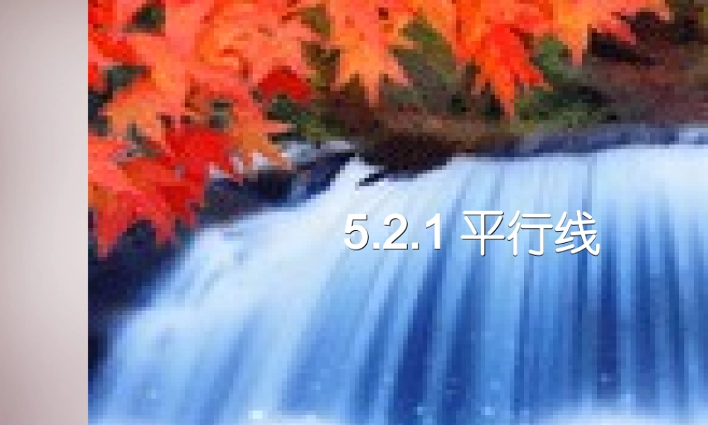 中学七年级数学下册 5.2.1 平行线课件 (新版)新人教版 课件