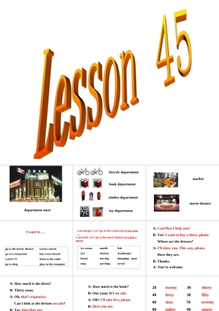 七年级英语Unit6 Let is go lesson45课件 冀教版 课件