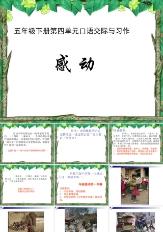 五年级语文下册第四单元口语交际与习作课件