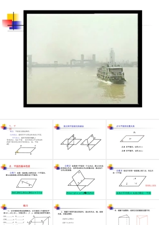 平面的性质ppt 高二立体几何平面的基本性质课件大全 高二立体几何平面的基本性质课件大全