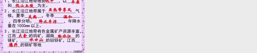 八年级地理长江沿江地带课件 人教版 课件