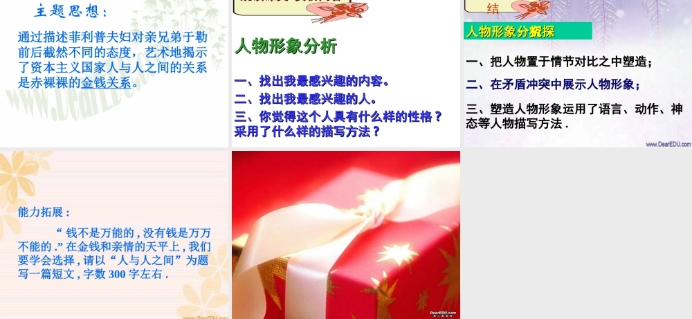 人教版初三语文我的叔叔于勒 课件