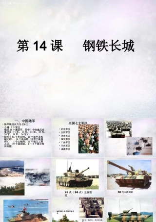 八年级历史下册 第14课 钢铁长城课件 新人教版 课件