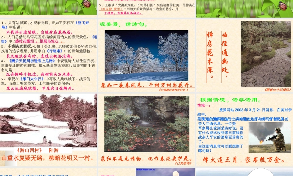 古_诗_词_积_累和运用