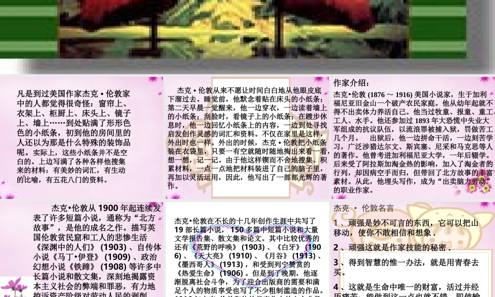 中学九年级语文下册 8(热爱生命)课件2 新人教版 课件