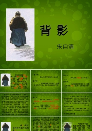 八年级语文上册 7 背影课件 新人教版 课件