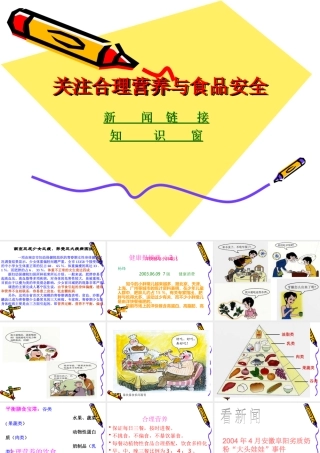 关注合理营养与食品安全