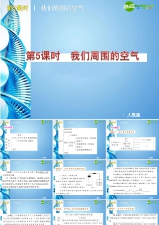 中考化学复习方案课件 第5课时 我们周围的空气 人教新课标版 课件