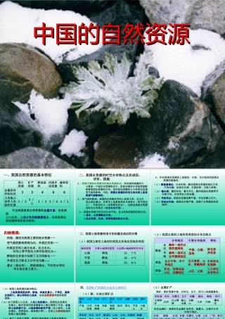 中国的自然资源