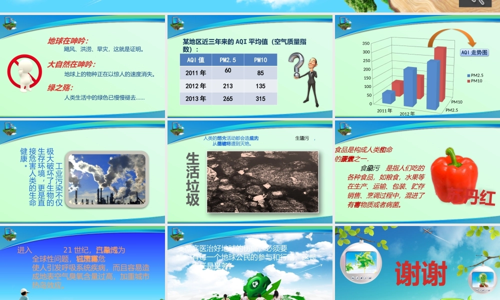 环保主题课件《绿之殇》