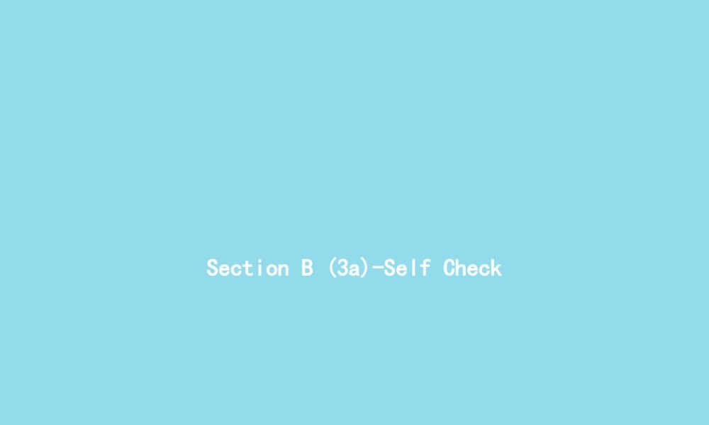 七年级英语上册 Unit 7 How much are these socks Section B(3a Self Check)课件 (新版)人教新目标版 课件