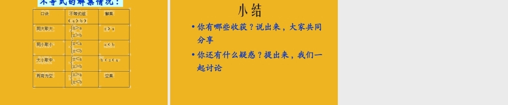 八年级数学下册 7-6(一元一次不等式组)课件 苏科版 课件