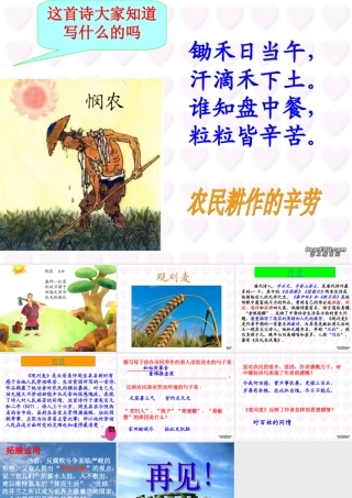 九年级语文观刈麦 鄂教版 课件