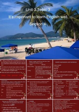 九年级英语Unit3 Topic3 sectionA课件 仁爱版 课件