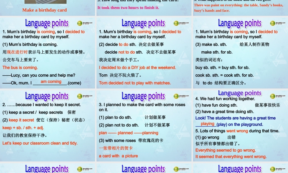 八年级英语上册 Unit 4 Do it yourself Task课件 牛津版 教案