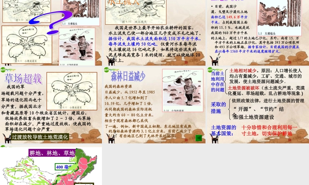 八年级地理上册 第二节土地资源(第二课时)课件 湘教版 课件