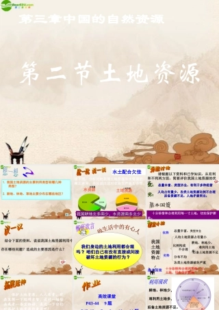 八年级地理上册 第二节土地资源(第二课时)课件 湘教版 课件