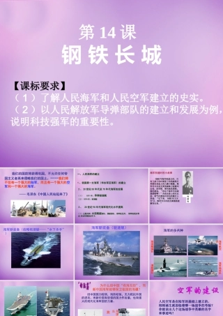 中学八年级历史下册 14 钢铁长城课件 新人教版 课件