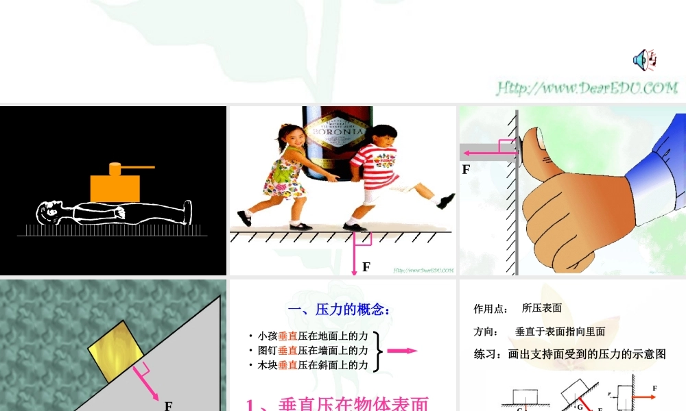 压力和压强[整理]人教新课标版 课件