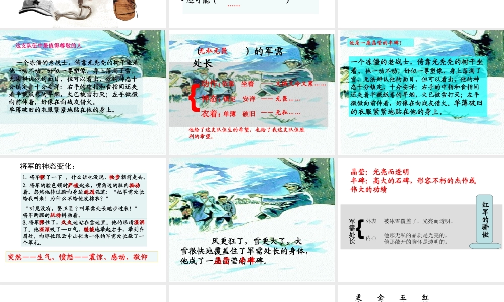 小学语文《丰碑》课件(1)