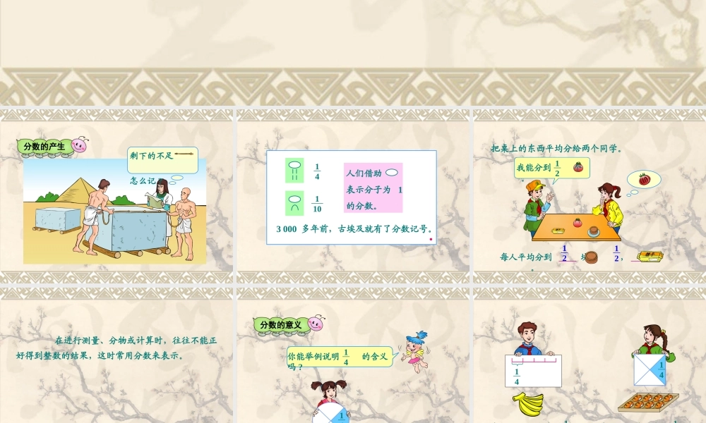 单元分数的意义