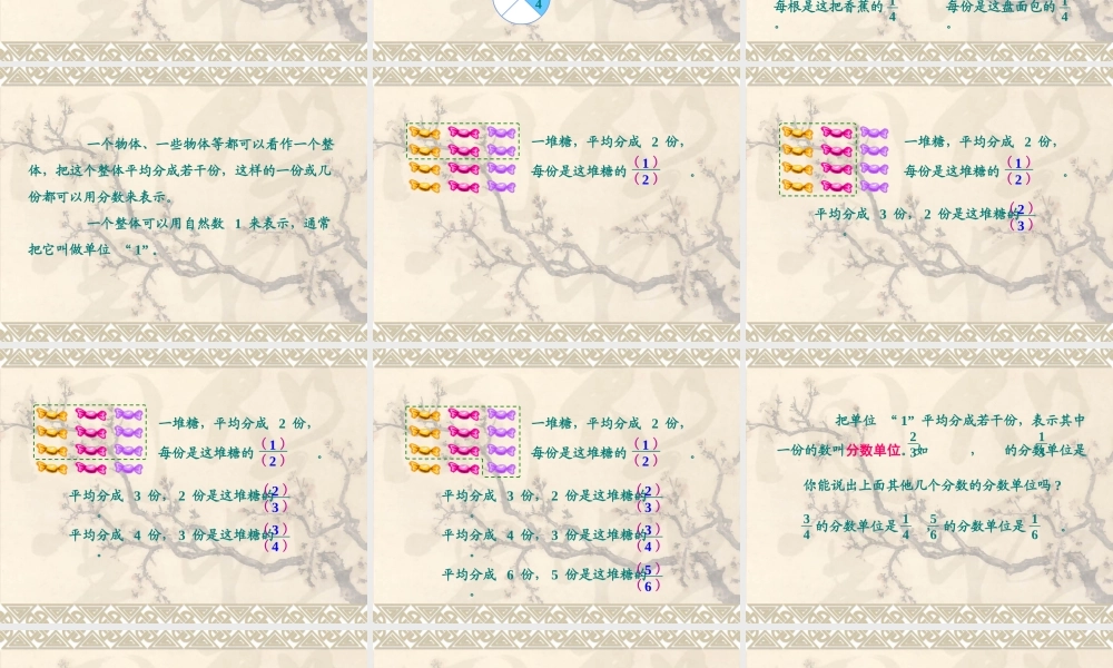 单元分数的意义