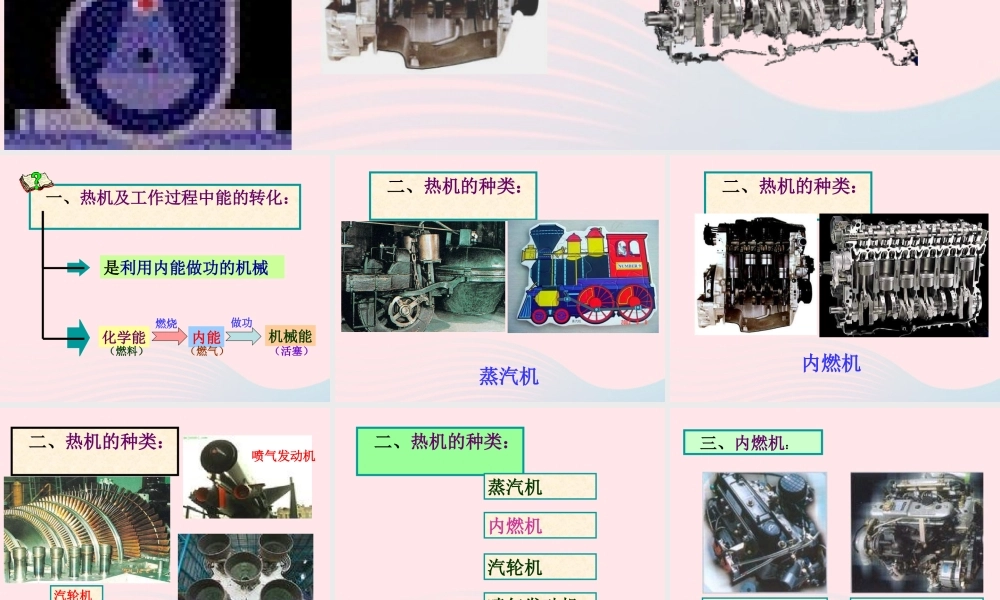 九年级物理上册 21 热机课件4 (新版)教科版 课件
