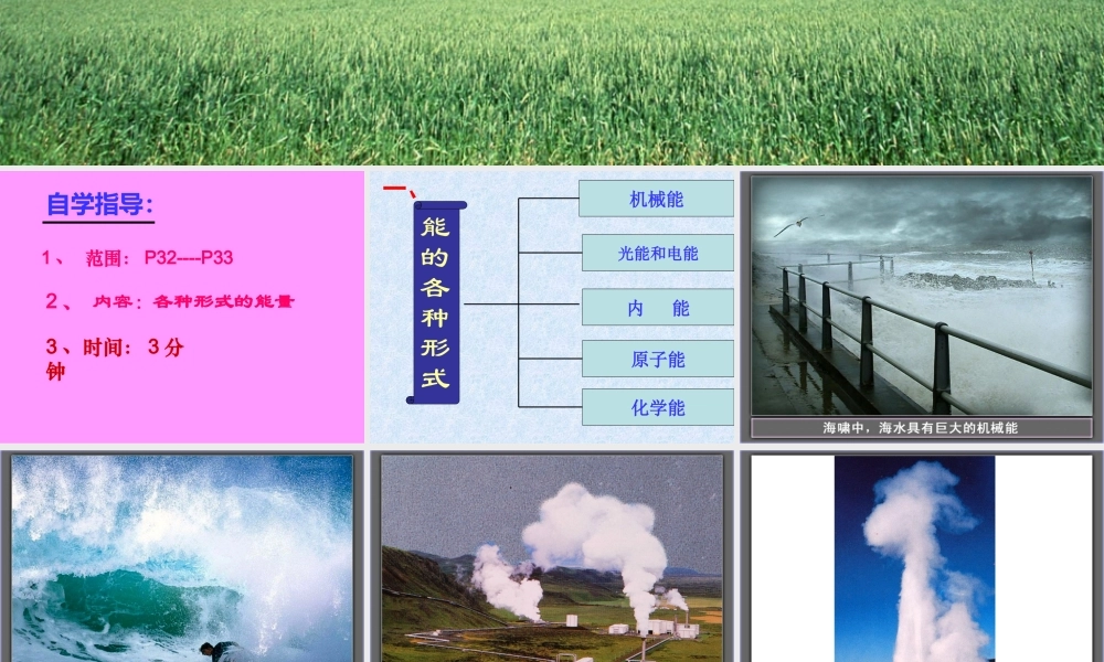 八年级物理上册 2.4(能量)课件 教科版 课件